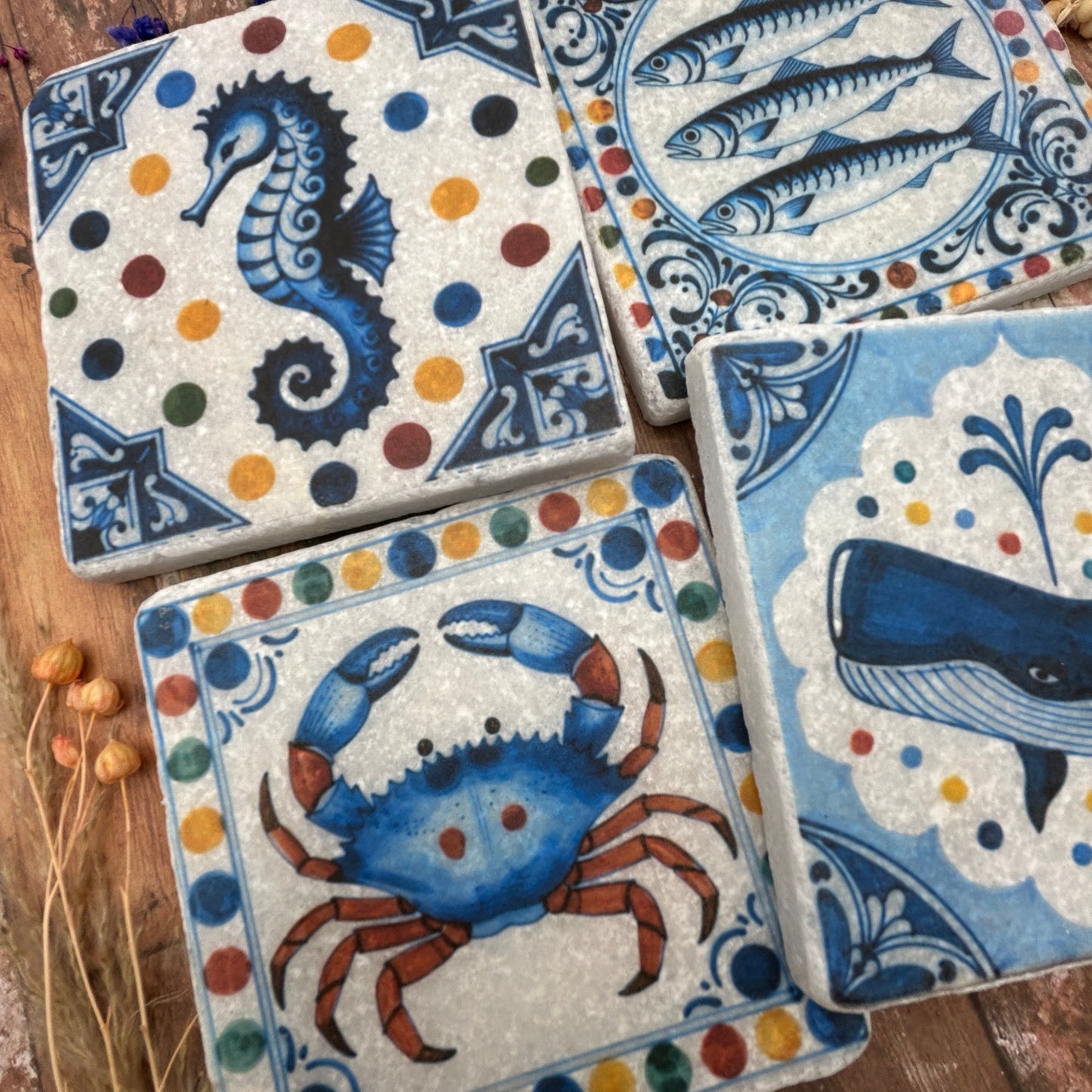 Coastal Folk Natural Stone Coasters
