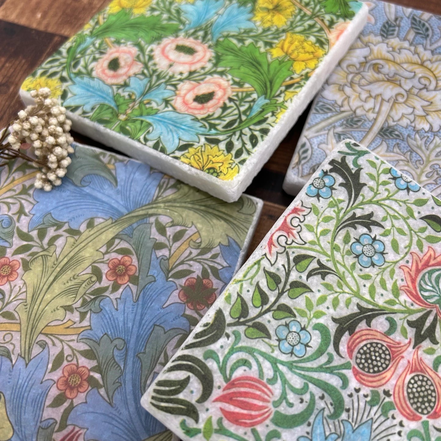 William Morris Stone Coasters