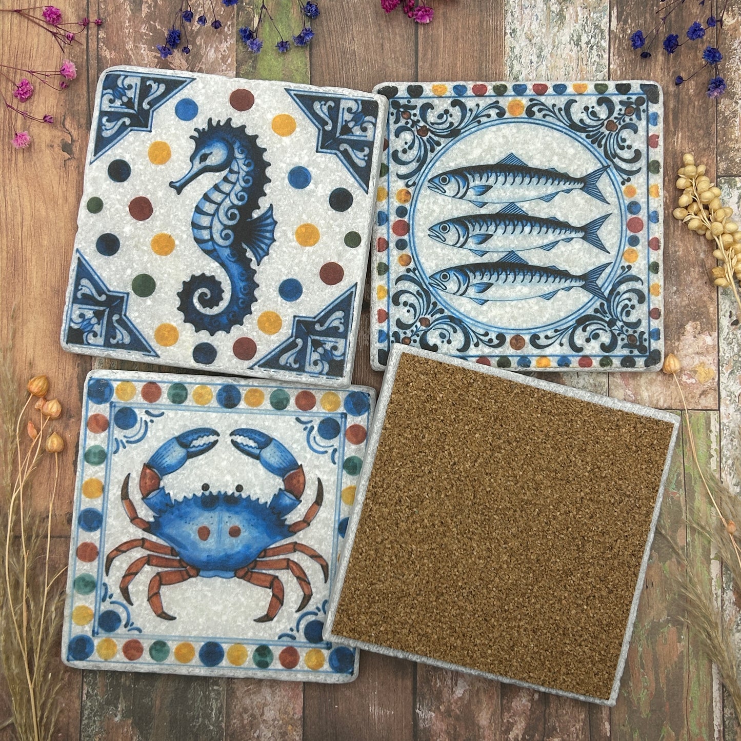 Coastal Folk Natural Stone Coasters