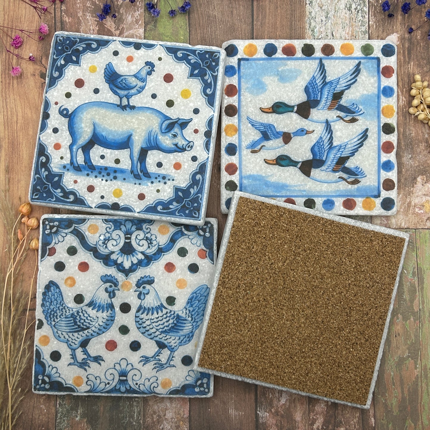 Farmers Friends Natural Stone Coasters