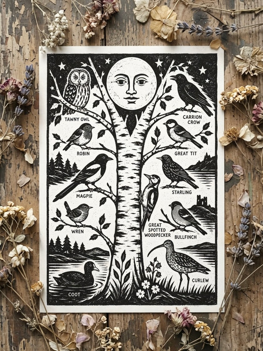 Moonlit Birdsong Print