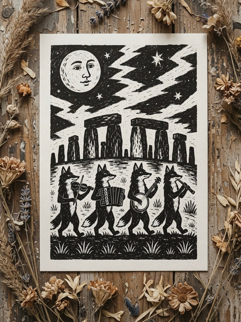 Stonehenge Parade A4 Print