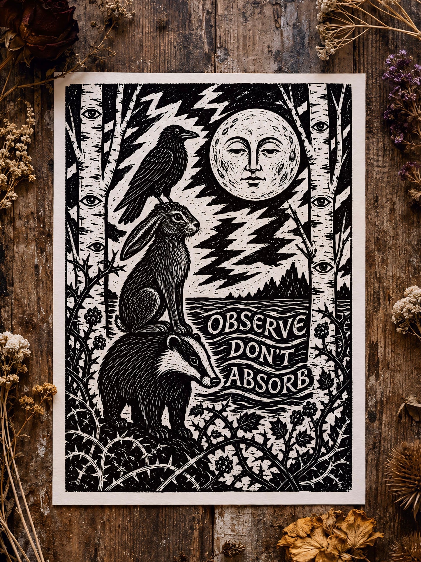 Observe don’t absorb Print