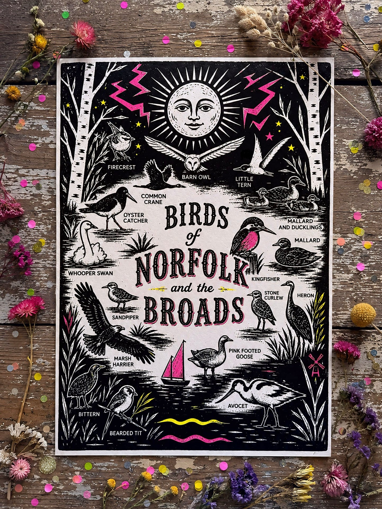 Birds of Norfolk Print
