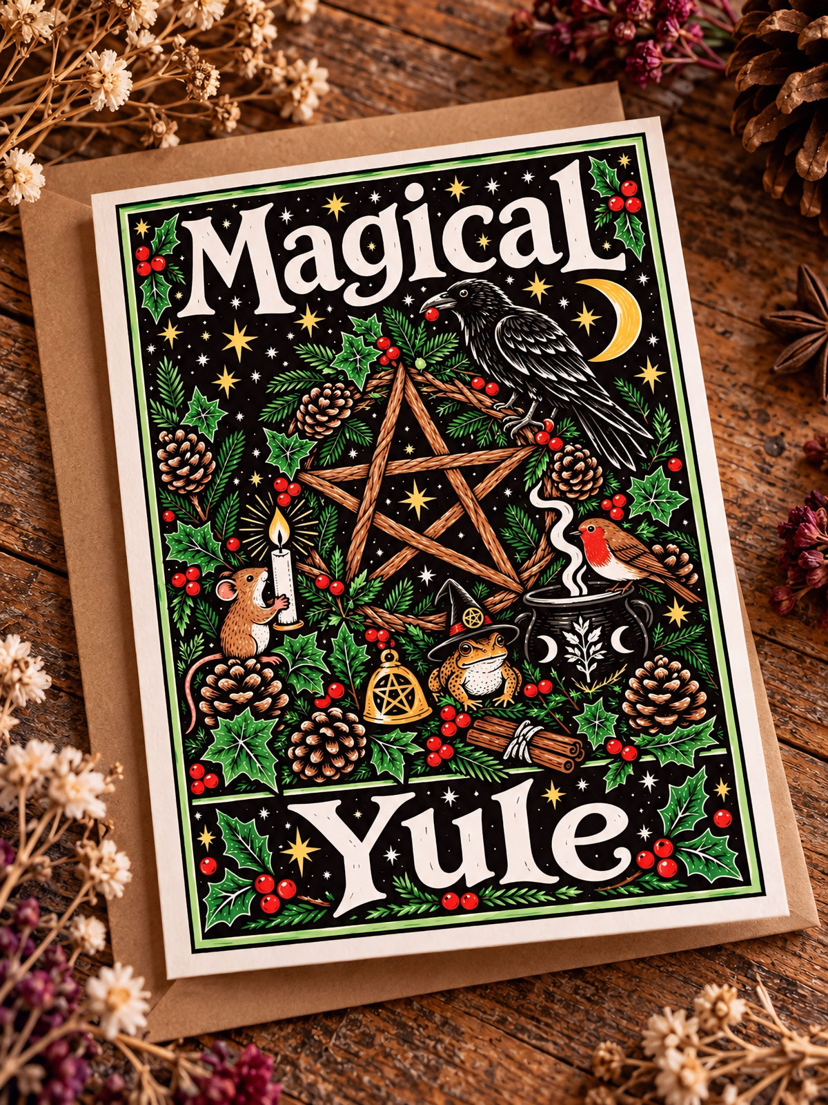 Magical Yule Card