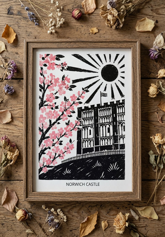 Norwich Castle A3 Framed Print