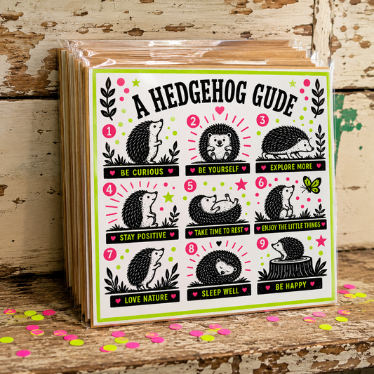Hedgehog Guide Greeting Card