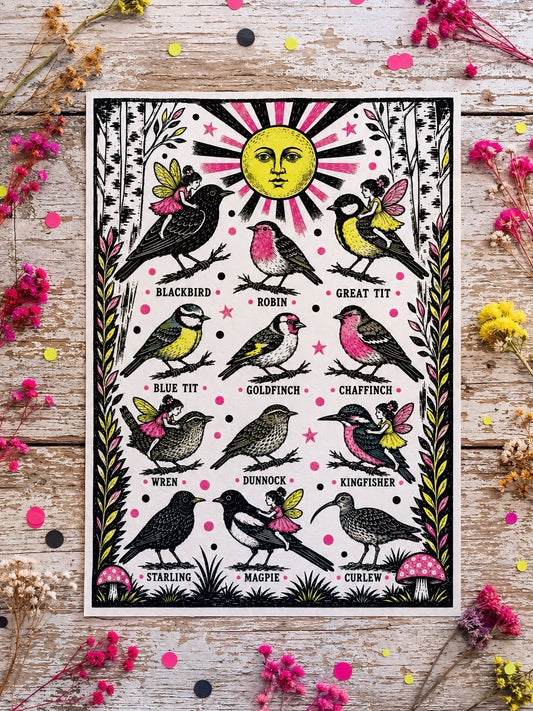 Fairy Bird Guide Print